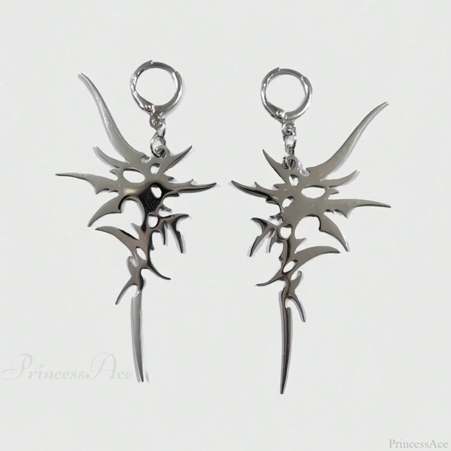 Antique Crystal Cross Baroque Dangle Earring