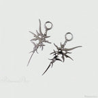 Antique Crystal Cross Baroque Dangle Earring