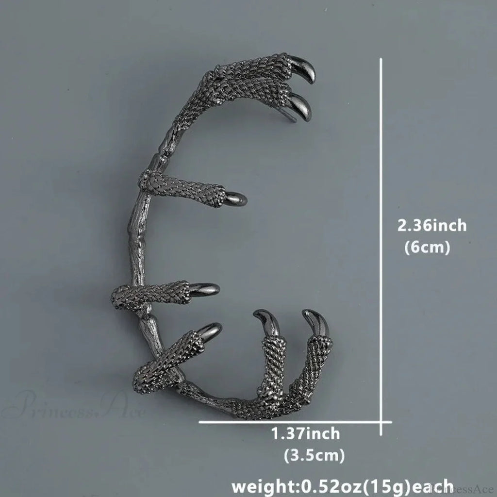 Antique Dark Dragon Talon Zinc Alloy Earring