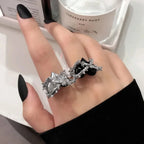 Antique Dark Spiky Heart Gothic Band