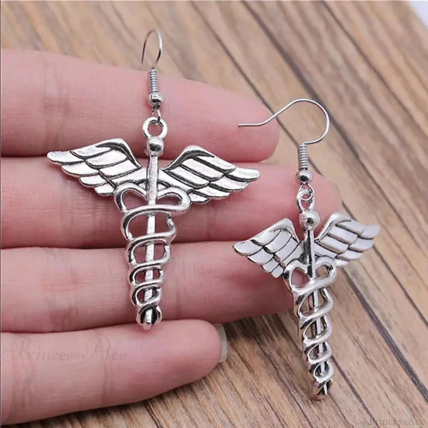 Antique Fairy Wings Grunge Dangling Earring