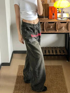 Antique Gothic Baggy Letter Pant