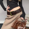 Antique Gothic Brown Clasp Strap