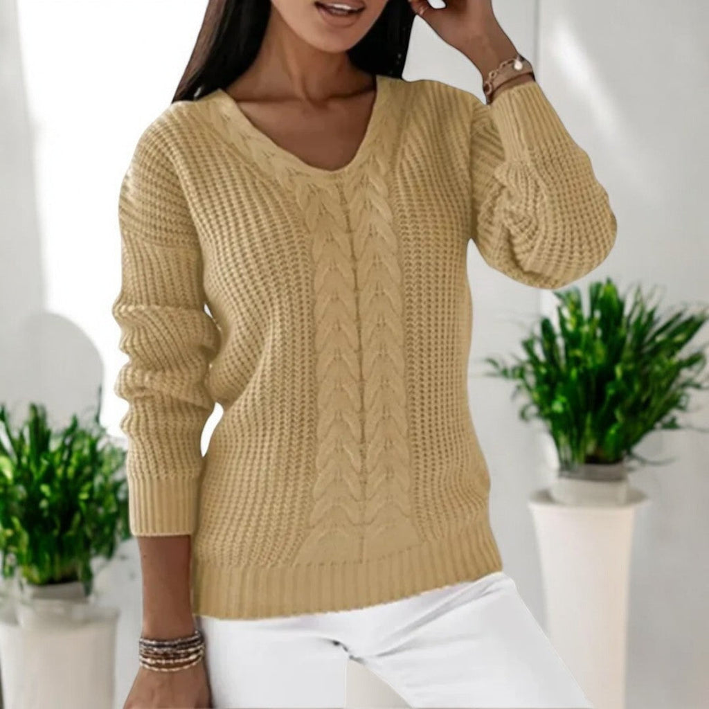 | Cable knit sweater