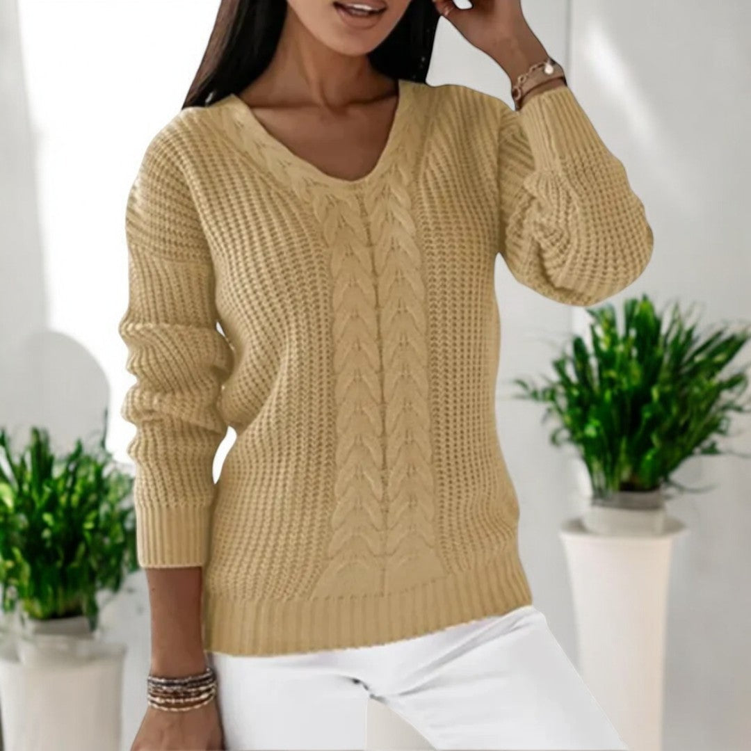 | Cable knit sweater