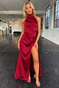 Amelia Timeless Maxi Dress Burgundy Boutique Collection