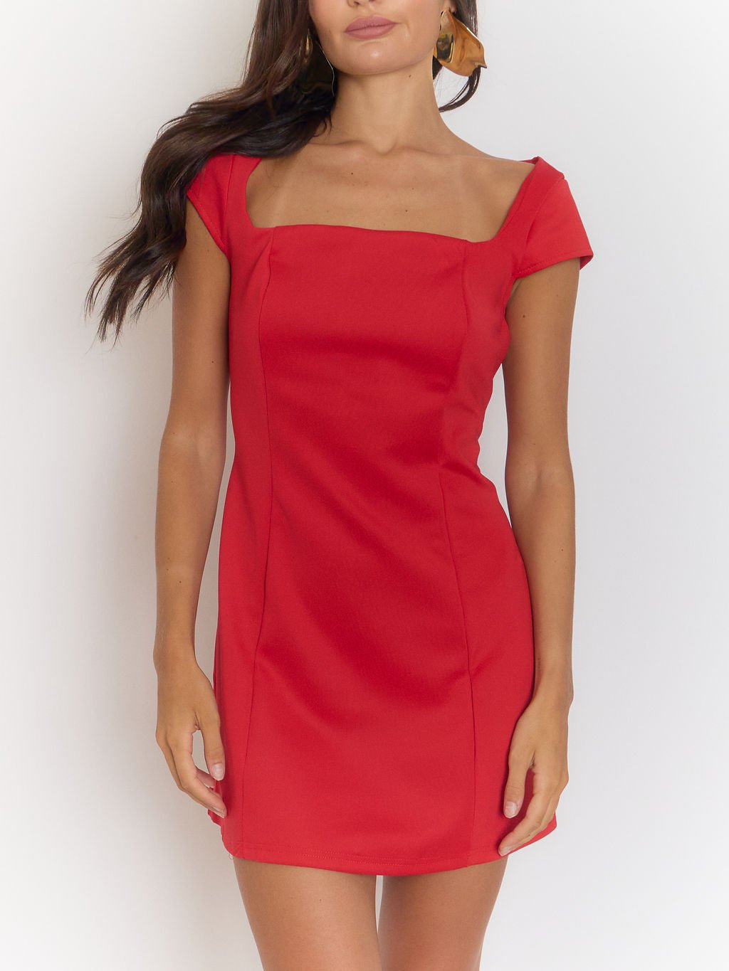 Ariana Square Neck Mini Dress