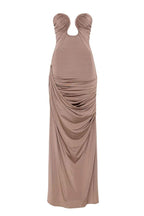 Cecilia Premium Ruffled V Neck Maxi Dress Chic Silhouette Collection