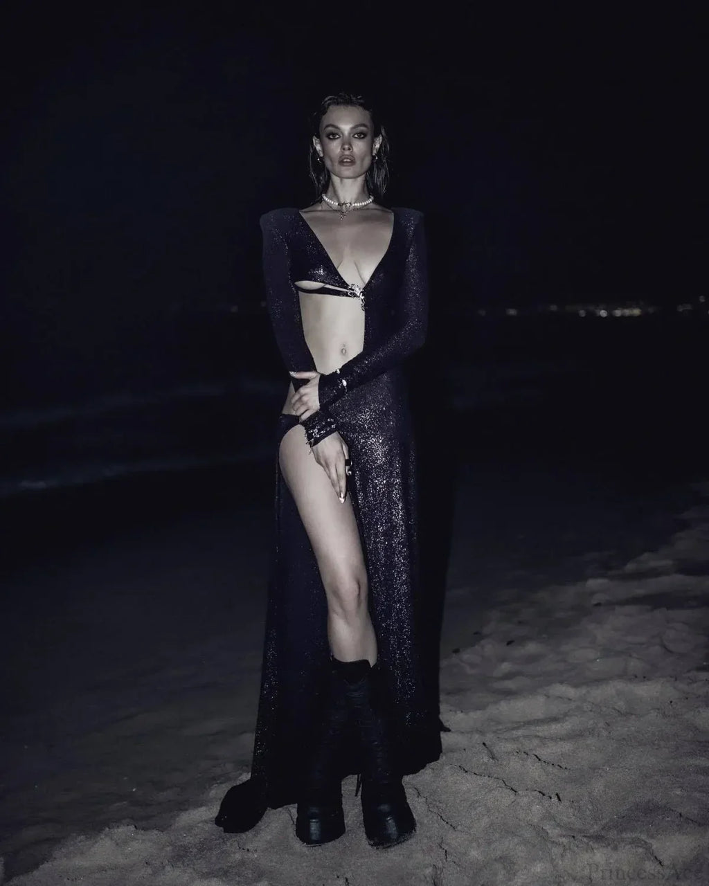 Asymmetrical Backless Party Dress