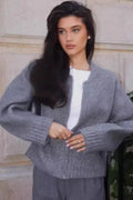 Autumn Knit Zip-Up Sweater