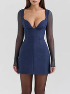 Ava Long Sleeve Mini Dress