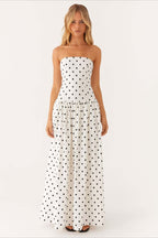 Sexy Strapless Maxi Dress