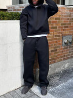 Solid Oversized Long Sleeve Hoodie