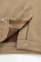 Vintage High-Waist Suede Maxi Skirt
