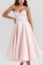 Lorraine Premium Strapless V Neck Sleeveless Tutu Maxi Dress Designer Edit
