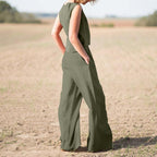 Casual Vest Top + Wide-leg Pants Sets