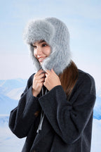 Fleece Lined Knit Trapper Hat