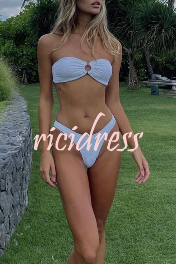 | Bandeau Bikini with Ring Neckline
