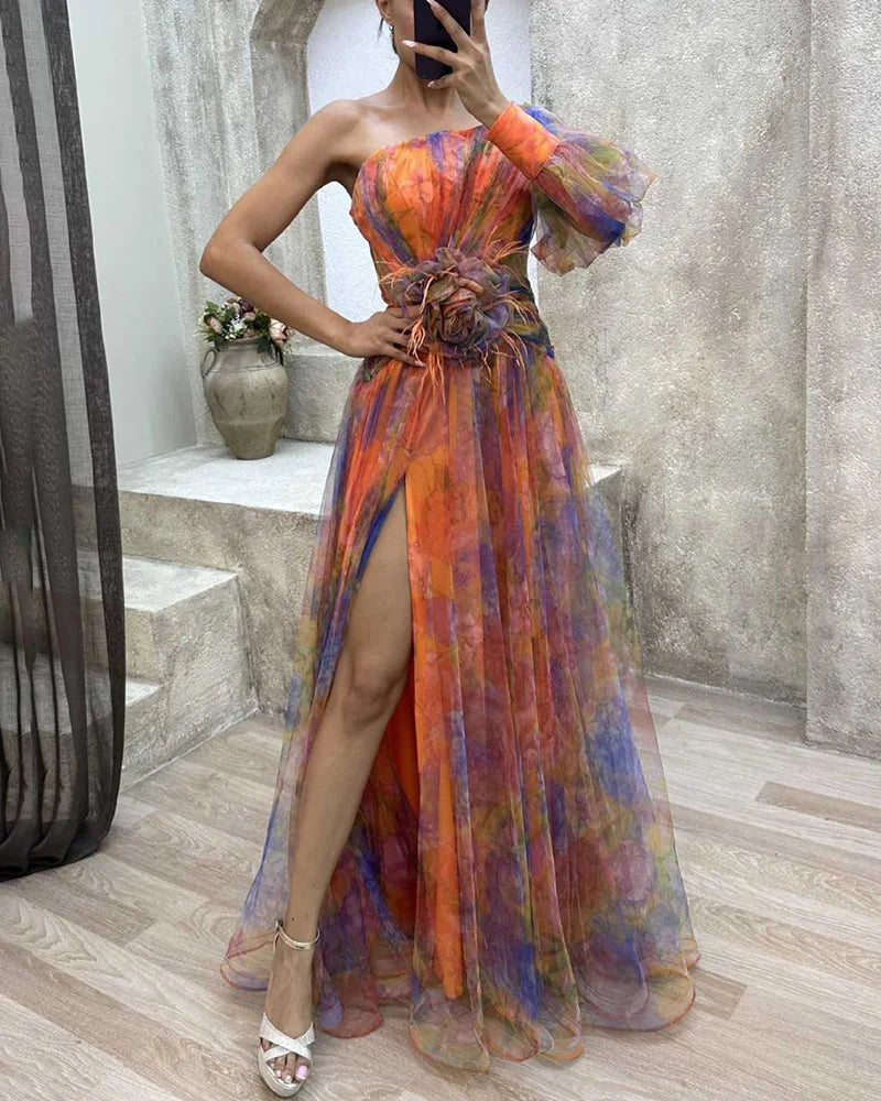 Rocio Chic Long Sleeve Dress Silhouette Collection