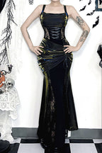 Asymmetrical Lace Gothic Dress