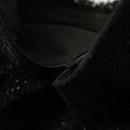 Sequin Tweed Boucle Frayed Edge Crew Neck Sleeveless Shift Mini Dress