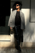 Soft Pile Relaxed Fit Lapel Blazer