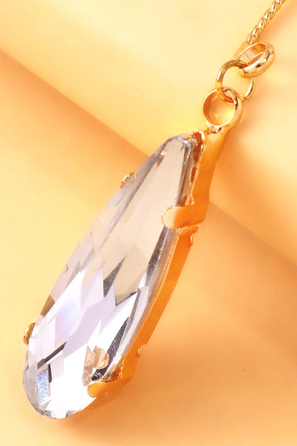 Stylish Zircon Minimalist Teardrop Ear Hooks