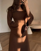 Gertrudis Boutique Dress with Long Sleeves Statement Occasion Edit