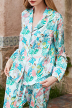 Underwater World Printed Home Long Sleeve Two Piece Set
