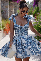 Chic Slim Fit A-Line Floral Dress