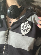 Striped Oversized Hoodie