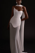 Stretch Tulle Bandage Mesh Formal Dress