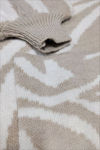 Casual Knit Animal Style Cardigan