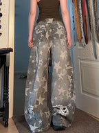 American Vintage Washed Stars Ripped Jeans