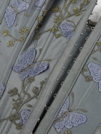 Butterfly Embroidery Bandage Corset Top