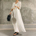 Elegant and Delicate Maxi White Dress