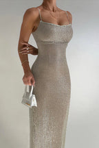 Sequin Strappy Party Dress