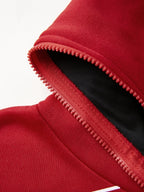 Spider Print Zip Up Hoodie