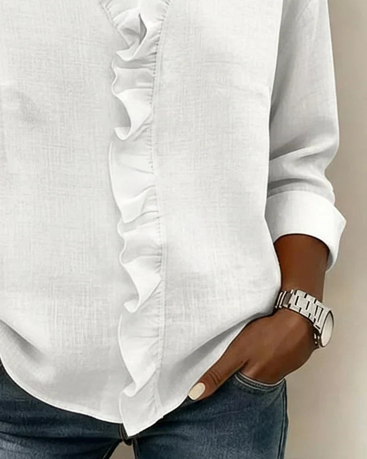 | Elegant Ruffle Blouse