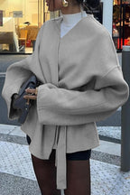 Tailored Long Sleeve Belted Trench Coat