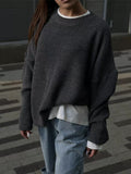 | Oversize sweater in warm color
