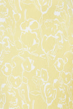 Sharp Style Strapless Plisse Maxi Dress Yellow