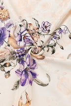 Elegant Floral Print V-neck Sleeveless Maxi Dress