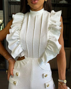 Fashion Temperament Waist Jumpsuit