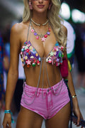 Holiday Colorful Candy Pendant Body Chain