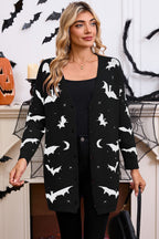 Halloween Bat Jacquard Knit Sweater