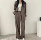 | Women's Tailored Suit Set, Long Blazer