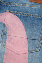 Vintage Letter Printed Loose Straight Leg Hip Hop Casual Jeans