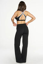 Color Block Casual Slim Three Piece Set