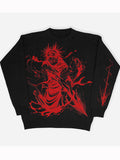Abstract Print Oversized Sweaters